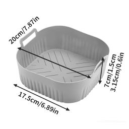Molde de fritadeira de ar de silicone de 20cm para fritadeira de ar Philips Série 2000 4.2L NA229 Acessórios de fritadeira de ar reutilizáveis em vez de papel de cozimento - Image 5