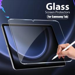 Protetor de tela de vidro temperado para samsung galaxy tab s6 lite a9 plus s8 s9 plus ultra s7 fe s9 fe 12.4 a8 s10 s11 filme - Image 1