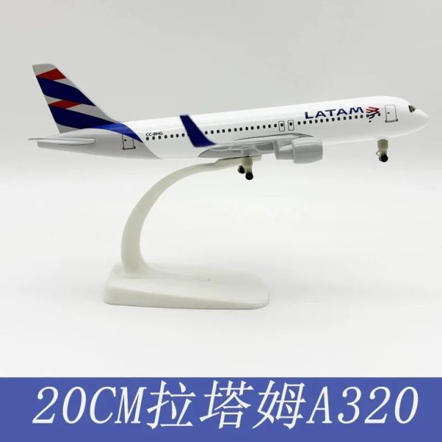 20cm diecast liga de metal avião modelo brinquedo para a320 latam airways do chile avião com trens de pouso brinquedo para coletive