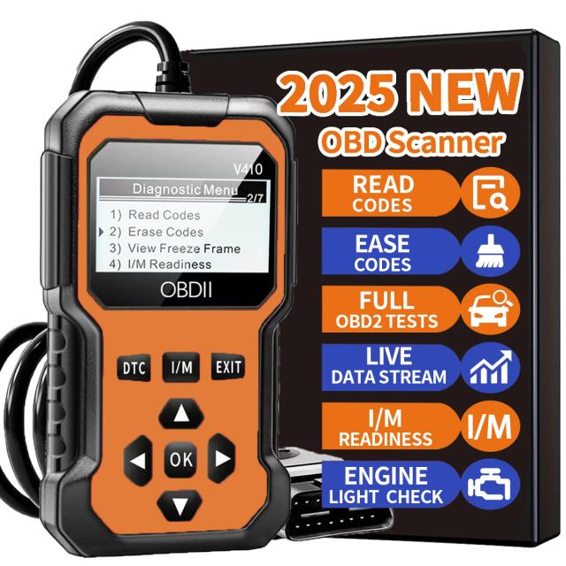 Carro OBD2 Scanner Ferramenta Diagnóstico Leitor Código Motor Todos os Carros Protocolo OBD II 1996