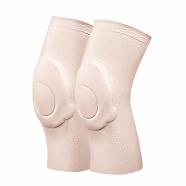 Joelheiras Esportivas Ultrafinas Duráveis com Almofada de Gel de Silicone de Compressão, Suporte Elástico para Cotovelo, Protetor de Joelho Macio para Vôlei