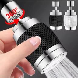 360 °   Filtro rotativo torneira universal pressurizada 3 modos à prova de respingos e economia de água suprimentos de cozinha - Image 1