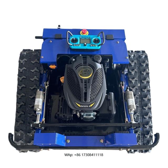 Cortador de Grama Hidráulico Agrícola Multifuncional com Motor de Escavadeira e Trilho de Roda