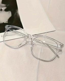 Óculos Unissex com Armação Quadrada e Bloqueio de Luz Azul - Estilo Universitário Elegante, Óculos Ópticos que Valorizam o Rosto - Image 5