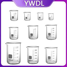 Copo Medidor de Vidro Borossilicato de Alta Qualidade YWDL com Escala, Copo de Laboratório, Copo Medidor para Cozinha e Confeitaria 50/100/150/250/500/1000ml - Image 1