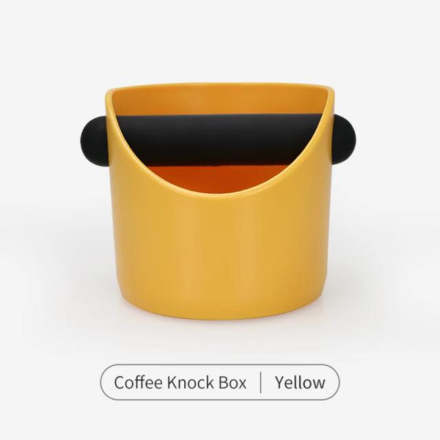 Caixa de Batida de Café Recipiente para Grãos de Café Expresso Balde Antiderrapante em Pó Chanfrado Acessórios para Barista Ferramentas