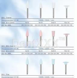 Kit de polimento de silicone 12 tamanhos, ra 2.35mm para polimento de compostos de porcelana de resina com ferramenta de laboratório de peça de mão de baixa velocidade - Image 6