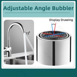 Torneira bubbler torneira da cozinha aerador do banheiro difusor doméstico acessórios de torneira de poupança de água filtro bico acessórios de cozinha - Image 4