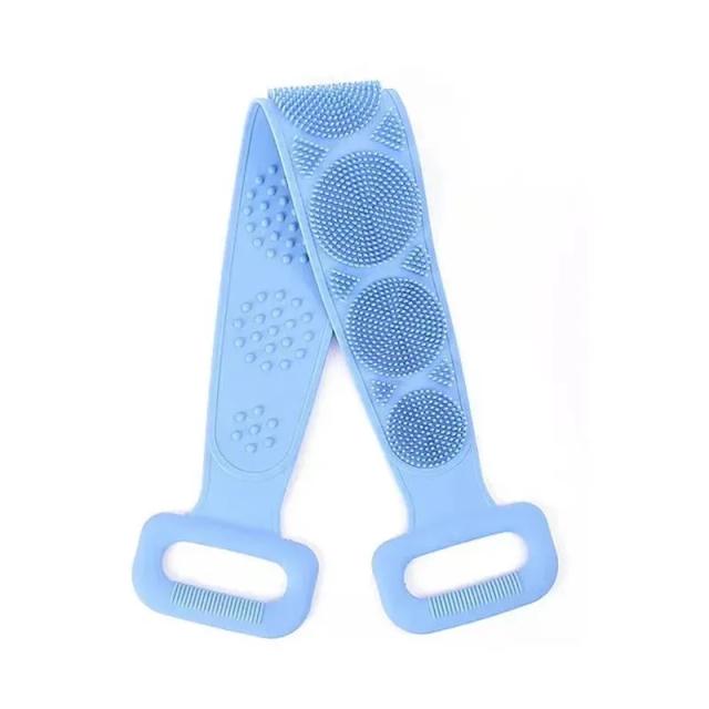Escova de Silicone para Banho Corporal Massagem e Esfoliação 60cm