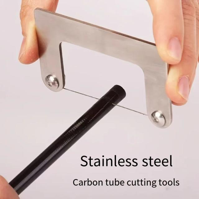 Serra de Fio Mini Aço Inoxidável Cortador Portátil Precisão Madeira Plástico Fibra Carbono DIY