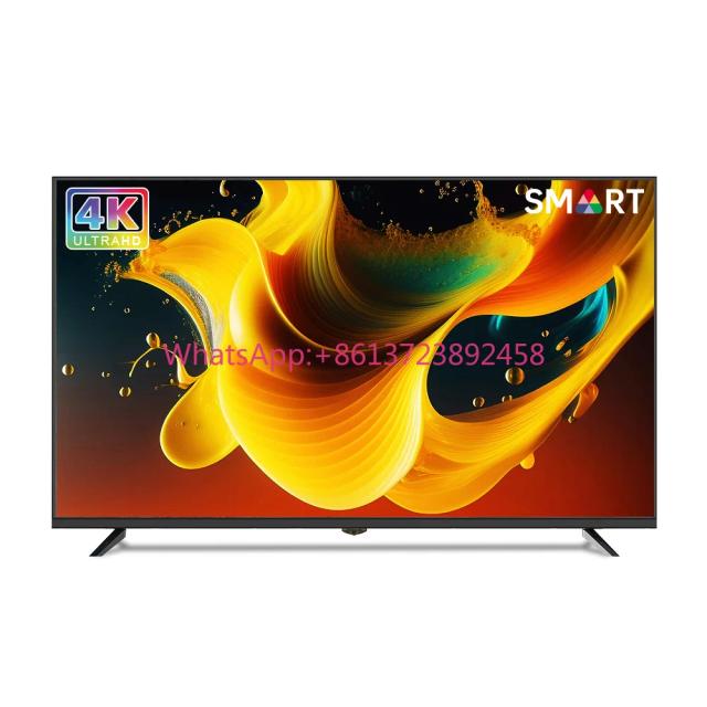 Televisão de Tela Grande UHD de 70 Polegadas, TVs Smart Android LED LCD de 32, 43, 50, 55, 65, 75, 85, 98, 100 Polegadas com Wifi