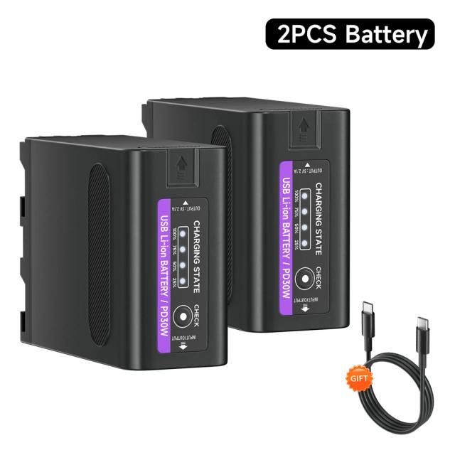 Bateria PALO NP-F990 PD30W Carregamento Rápido