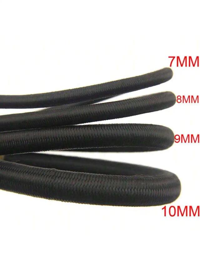 Corda Elástica Forte de 1mm-10mm, Corda de Choque Bungee, Fio Elástico para Projetos DIY de Joias, Barracas, Caiaques e Barcos