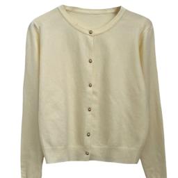 Cor sólida de malha para mulheres cardigan coreano único breasted manga longa jumper mulher em torno do pescoço todos os jogos cardigans outwear - Image 6