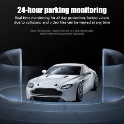 1080p carro dvr traço cam para carros câmera hd gravador de vídeo para veículos dvrs monitor visão noturna câmera do veículo estacionamento - Image 4
