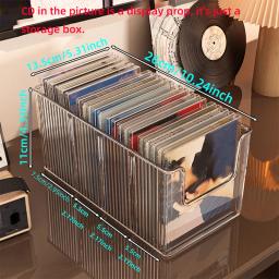 Suporte para Discos de CD, Rack de Armazenamento de Discos de Vinil Preto para Mesa, Organizador de Fitas Magnéticas, Ferramenta de Armazenamento para Coleção - Image 6