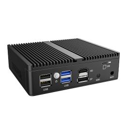 Firewall pfSense sem ventoinha, Soft Router J6412 N5105 N100 4x i226-V 2.5G LAN NVMe Barebone Mini PC HDMI2.0 DP AES-NI OPNsense Win11 - Image 5