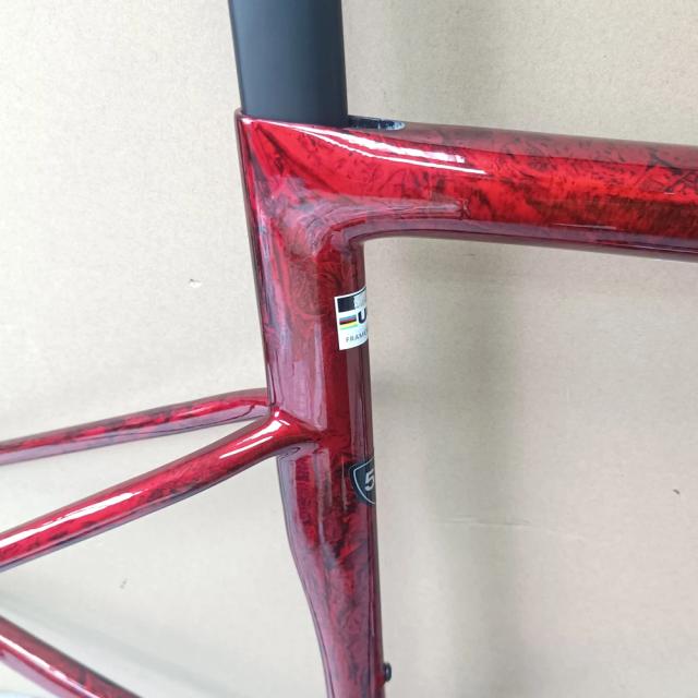 Quadro de Bicicleta de Carbono XL8 Leve BB68 com Freio a Disco e Guidão para Bicicleta de Estrada
