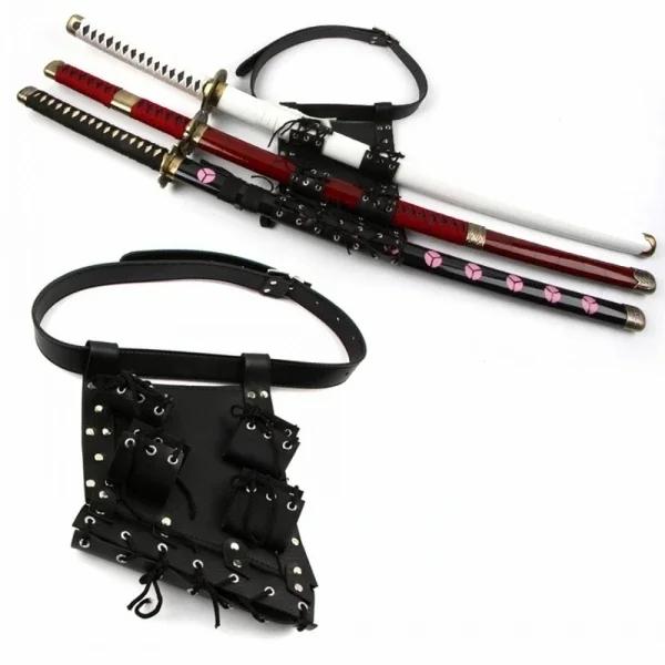 Coldre de Cintura para Espadas Cosplay Anime Ninja Herói - Suporta até 3 Espadas