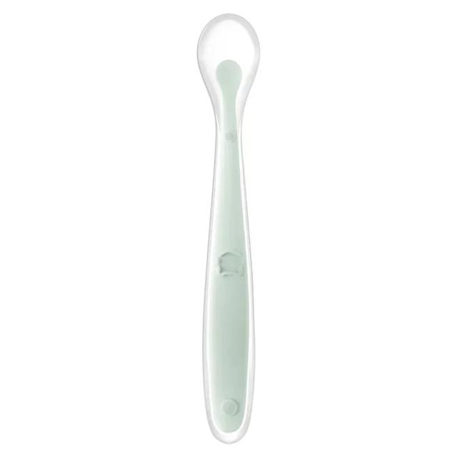 Colher de Silicone para Bebês Treinamento Alimentação Complementar 1 Mês+