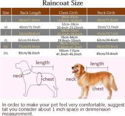 Capa de chuva elegante com capuz para animais de estimação, capa de chuva para cães, roupas reflexivas estilo capa para manter seu cachorro seco e confortável para chuvosos - Image 2