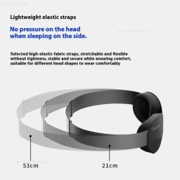 Máscara de Olhos 3D Dreamlight para Viagem, Máscara de Dormir com Bloqueio de Luz, Auxílio Estereoscópico 3D, Portátil, Ajustável, Moldada em Forma Côncava - Image 2