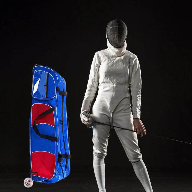 Bolsa de Rodas para Esgrima, Mochila com Rodas para Acessórios de Esgrima, Bolsa com Alça para Treinamento de Esgrima e Entusiastas de Espada