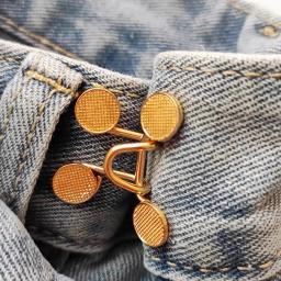 1/4 conjunto de botões jeans de metal sem unhas, clipes destacáveis para calças, botões, alfinetes, apertador de cintura diy, fivelas de roupas, ferramentas de costura - Image 6
