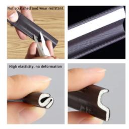 Tira De Vedação De Janela De Espuma Acústica, Casement Seal, Soundproof Foam S, Weather Stripping Door Seal, Gap Filler Tape, 40m, Novo - Image 6