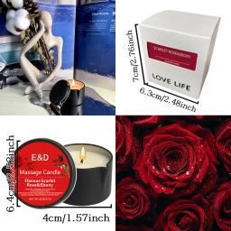 Vela de Óleo para Massagem, para Alívio do Estresse e Hidratação da Pele, Velas Aromáticas, Aromaterapia, Produto SM, Essenciais de Spa, Velas de Luxo - Image 2