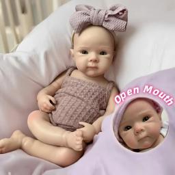 Boneca de Silicone Reborn Bettie à Prova d'Água de 13 Polegadas com 2 Conjuntos de Roupas, Pele Pintada à Mão, Toque Macio - Image 1