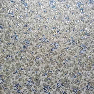 Tecido Brocado Jacquard com Fio Dourado 1 Metro