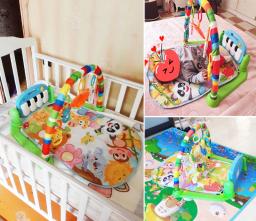 Musical bebê atividade ginásio rack jogar esteira criança quebra-cabeça tapete teclado de piano infantil playmat rastejando jogo almofada brinquedo do bebê presente - Image 6