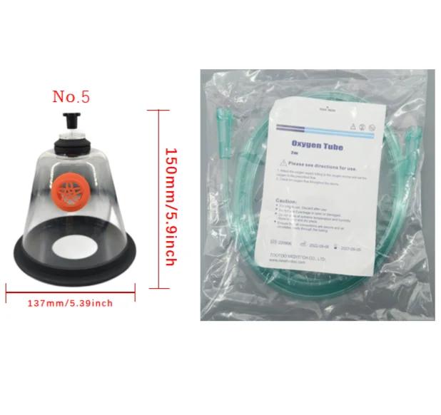 Kit de máscara de oxigênio para cães e gatos NO.1-NO.5 Máscara atomizadora de inalação de oxigênio para animais clínica hospitalar
