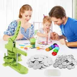 200 conjuntos de peças de fabricante de botões de crachá de metal 25mm 32mm 37mm 44mm peças de botão de crachá em branco diy para artesanato de arte fazendo emblemas - Image 3