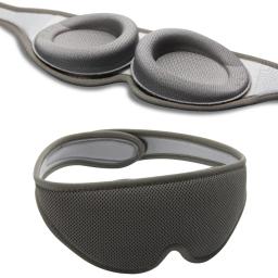 Máscara de olho 3D ajustável para homens e mulheres, ajuda a dormir, 100% apagão, pressão zero, tampa do olho - Image 1