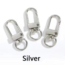 10/20/50 pçs giratória com anéis fecho lagosta ganchos fechos de metal para diy bolsa cinto cinta cão fivela chaveiro acessórios - Image 3
