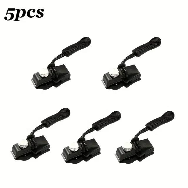 Kit Reparo Zíper 5 Peças Puxadores Destacáveis Metal