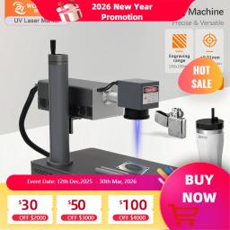 Worldray 3w 5w refrigerado a ar desktop uv máquina de marcação a laser para plástico vidro pcb componentes eletrônicos jóias gravura - Image 1