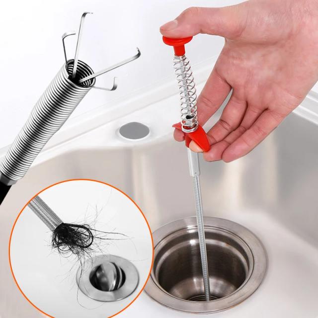 Ferramenta de Limpeza Manual para Esgoto e Vaso Sanitário com Garra