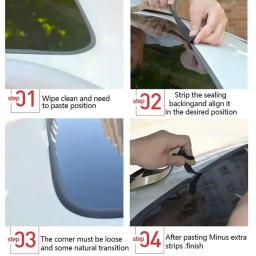 Tira de vedação de borracha para teto de carro, tira de vedação de borracha para janela de carro, tira de vedação, isolamento de ruído para acessórios de carro, selantes - Image 5
