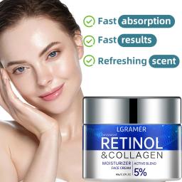 Retinol rugas remoção creme anti envelhecimento endurecimento levantamento desvanece-se linhas finas clareamento hidratante brilho cuidados com a pele cosméticos - Image 2