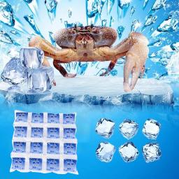 Pacotes de gelo absorventes reutilizáveis, autoadesantes, pacotes de gelo, bebidas comprimidas frias, gel de preservação de alimentos, pacotes de gelo seco - Image 2