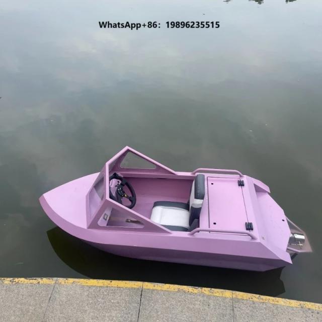 Mini Barco a Jato de Alumínio Elétrico de Corrida 231cm