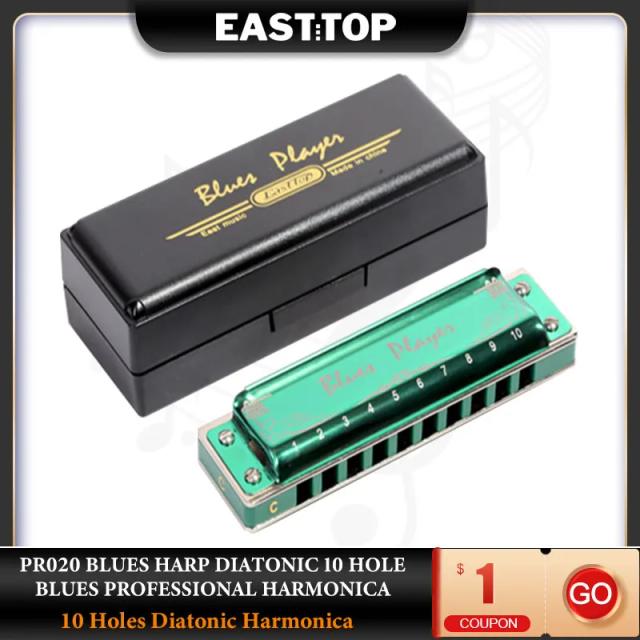 Easttop PR020 Gaita Diatônica Blues 10 Furos