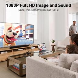 Adaptador DP para HDMI 4K, Conversor DisplayPort para HDMI, Cabo de Vídeo Macho para Fêmea para PC, Laptop e TV - Image 5