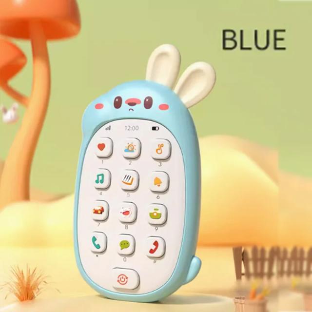 Brinquedo Telefone Celular Coelho Infantil Musical Não Tóxico Sem Bateria