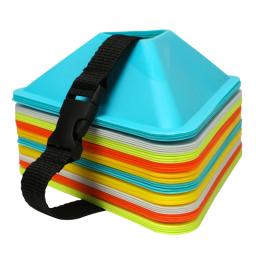 20 pçs 40 pçs disco de treinamento de futebol triângulo campo prática esportes agilidade treinamento cone equipamento portátil para crianças adulto - Image 5