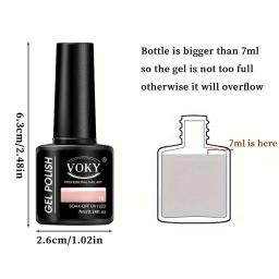 VOKY Conjunto de 6 peças de gel para unhas, gel para unhas da moda sazonal, o presente perfeito para mulheres dar durante os festivais - Image 3