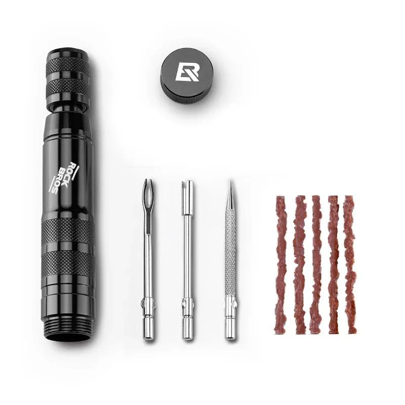 Kit de Reparo de Pneus Sem Câmara ROCKBROS para Bicicletas MTB, de Estrada e Motocicletas, com Tiras Adesivas e Ferramentas de Remendo - Image 1